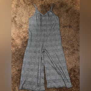 Gray Plaid kids 6/6x Jumpsuit
